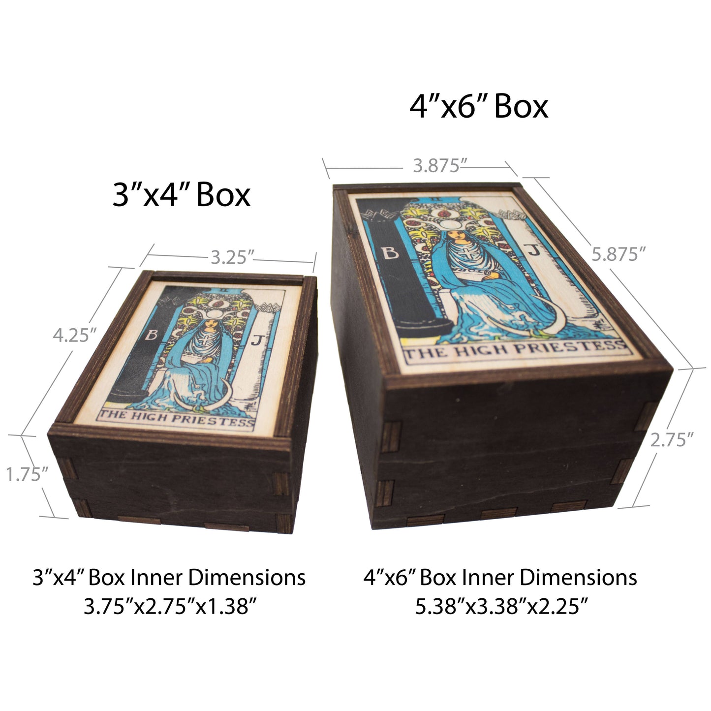 Tarot - 2 - The High Priestess Full Color Stash Box