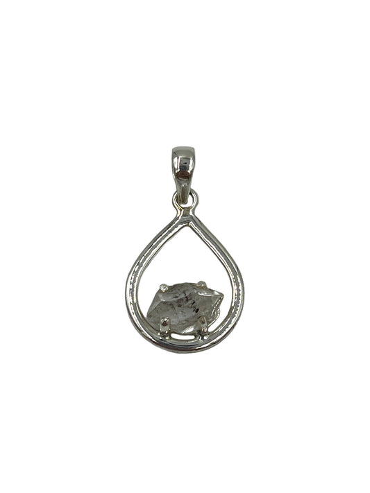 Silver Herkimer Diamond Pendants