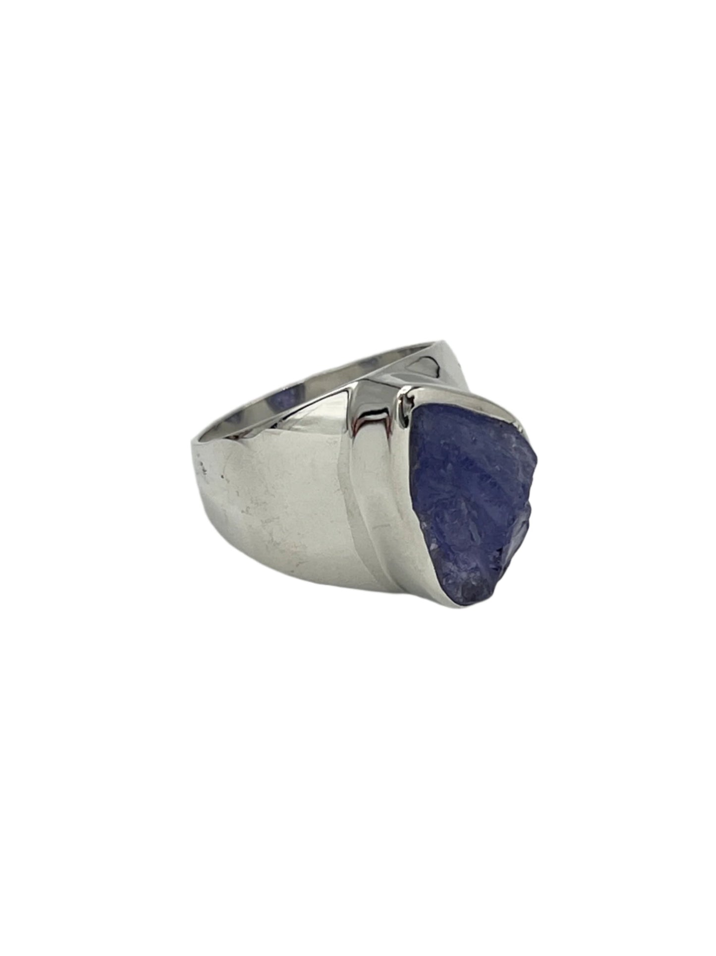 Sterling Silver Raw Tanzanite Rings