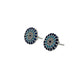 Silver Evil Eye Studs