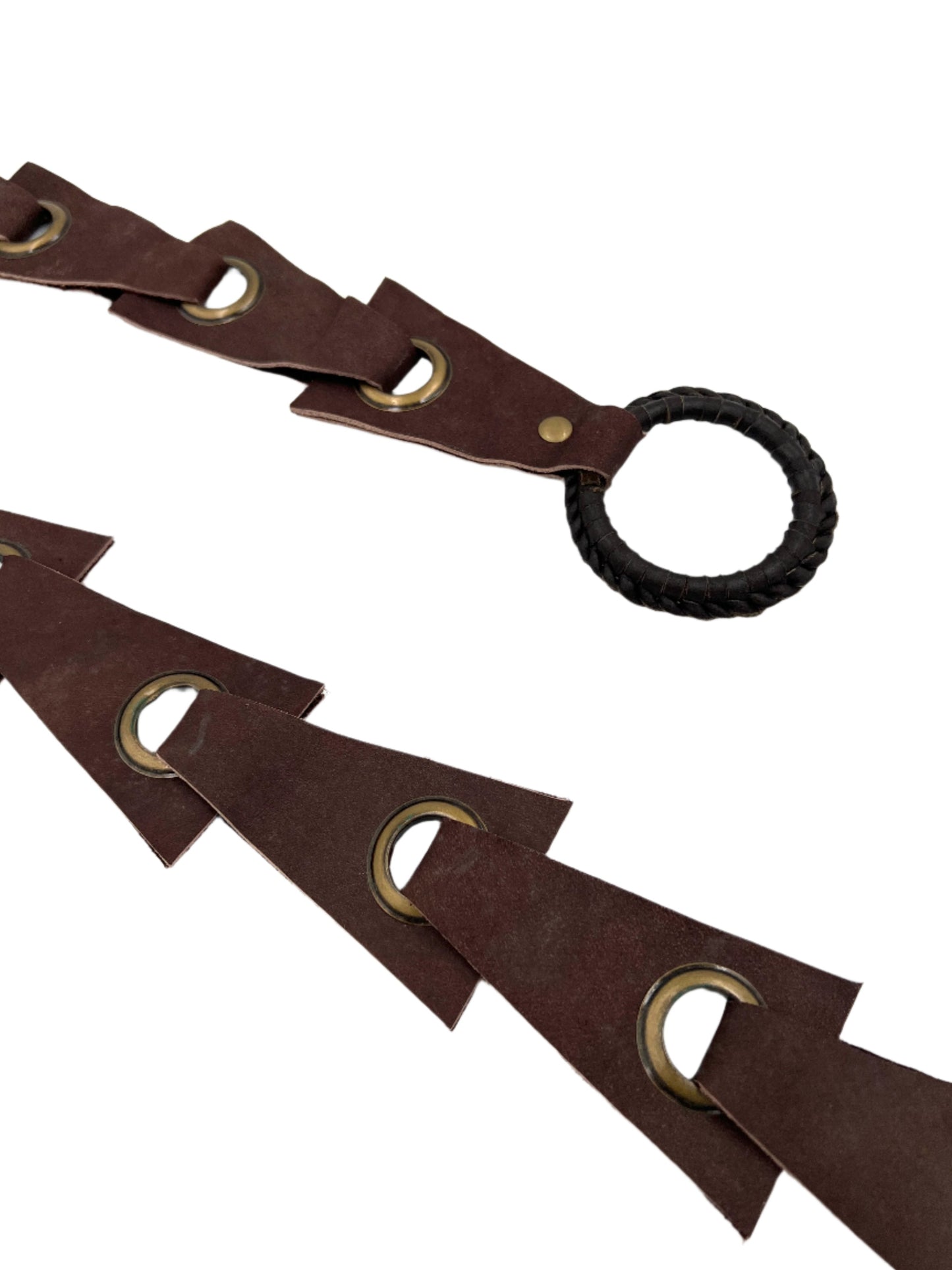 Leather Geometric Belt