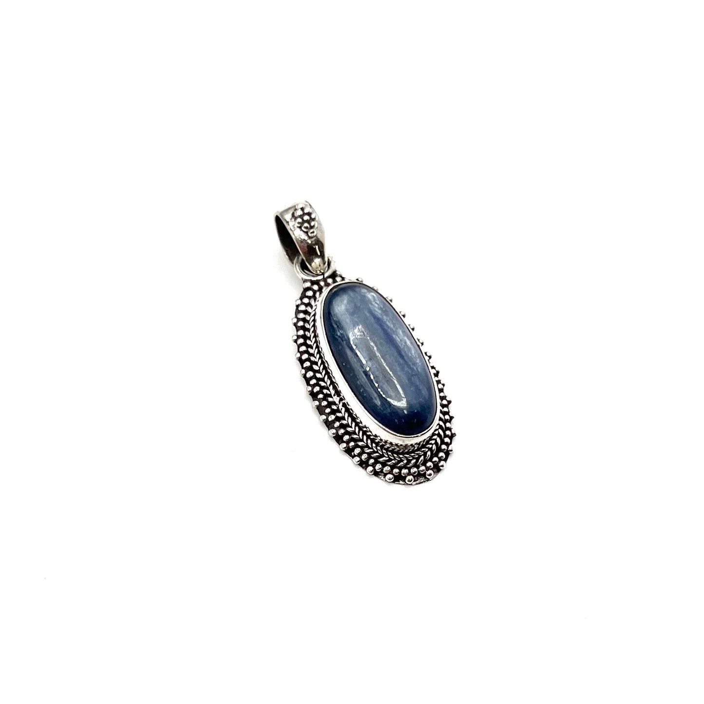 Sterling Silver Kyanite Oval Pendants