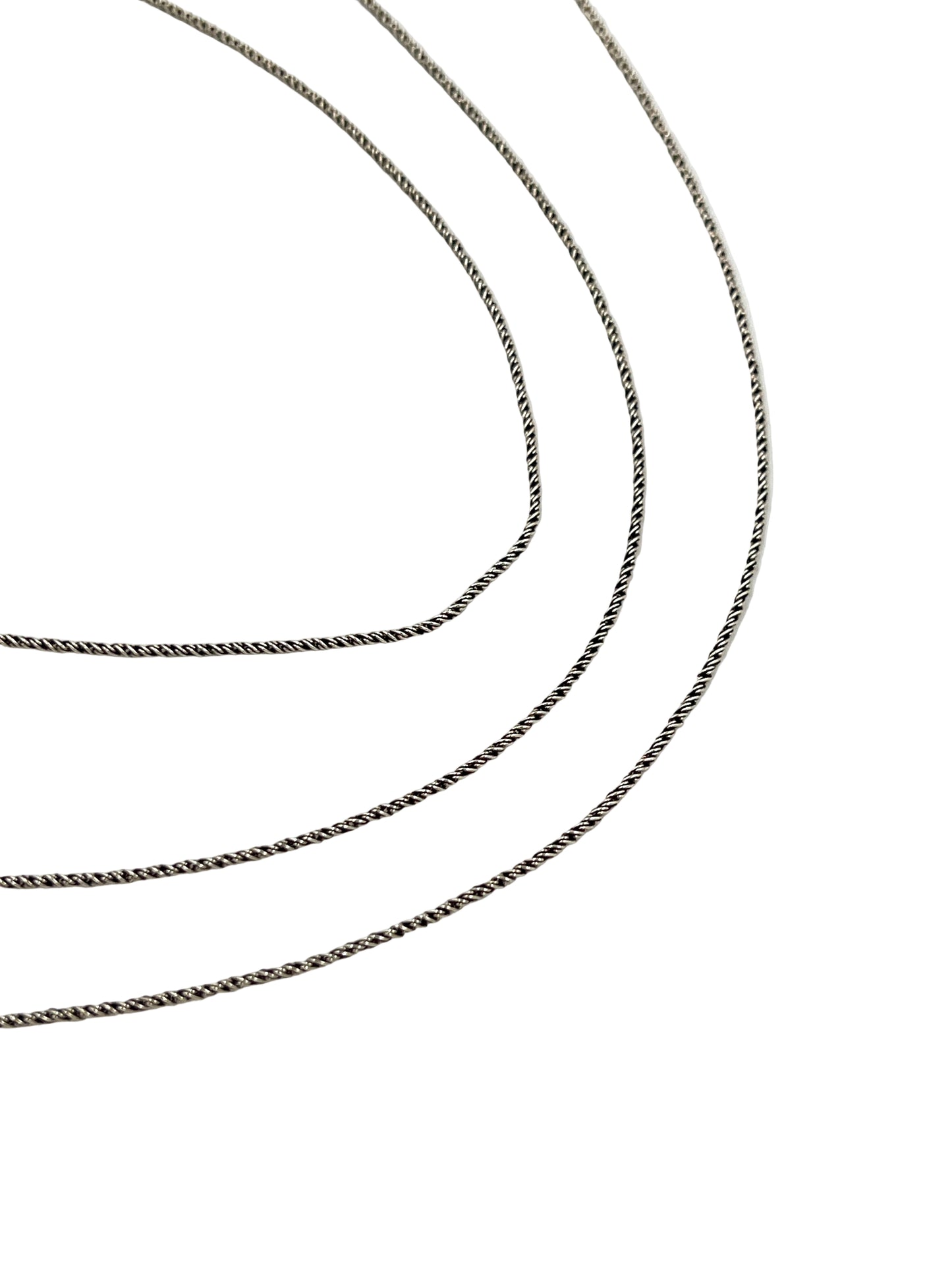 Sterling Thai Twisted Rope Chains