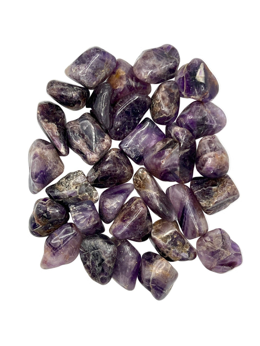 Chevron Amethyst Tumbles