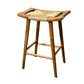Rattan Teakwood Bar Stool