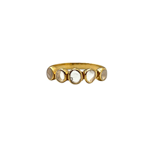 Polki 5 Diamond Ring