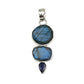 Silver Labradorite Faceted Pendants