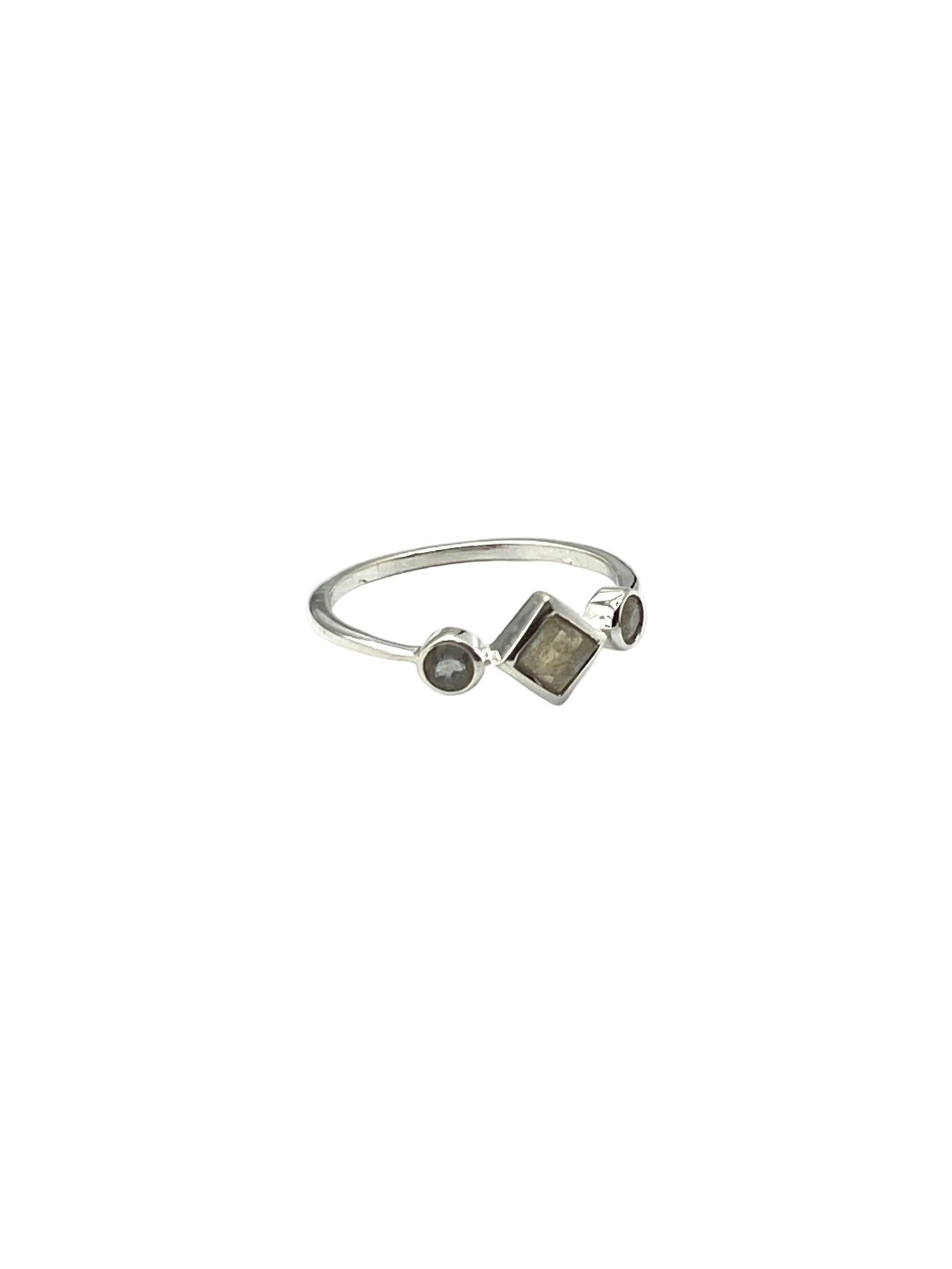 Square Gemstone Rings