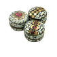 Mini Mosaic Indian Handmade Metal Jewelry Tin