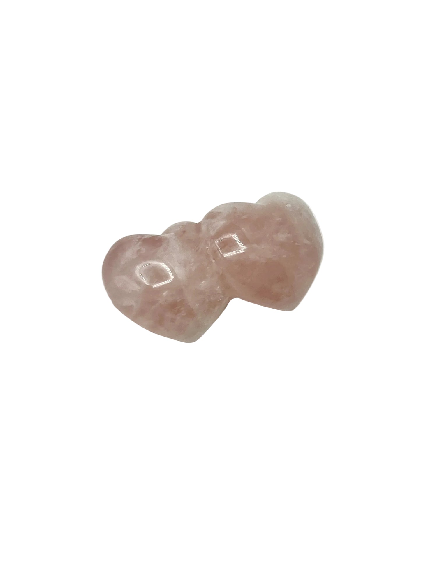 Rose Quartz Double Hearts