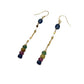 Multi Sapphire Gold Filled Earrings