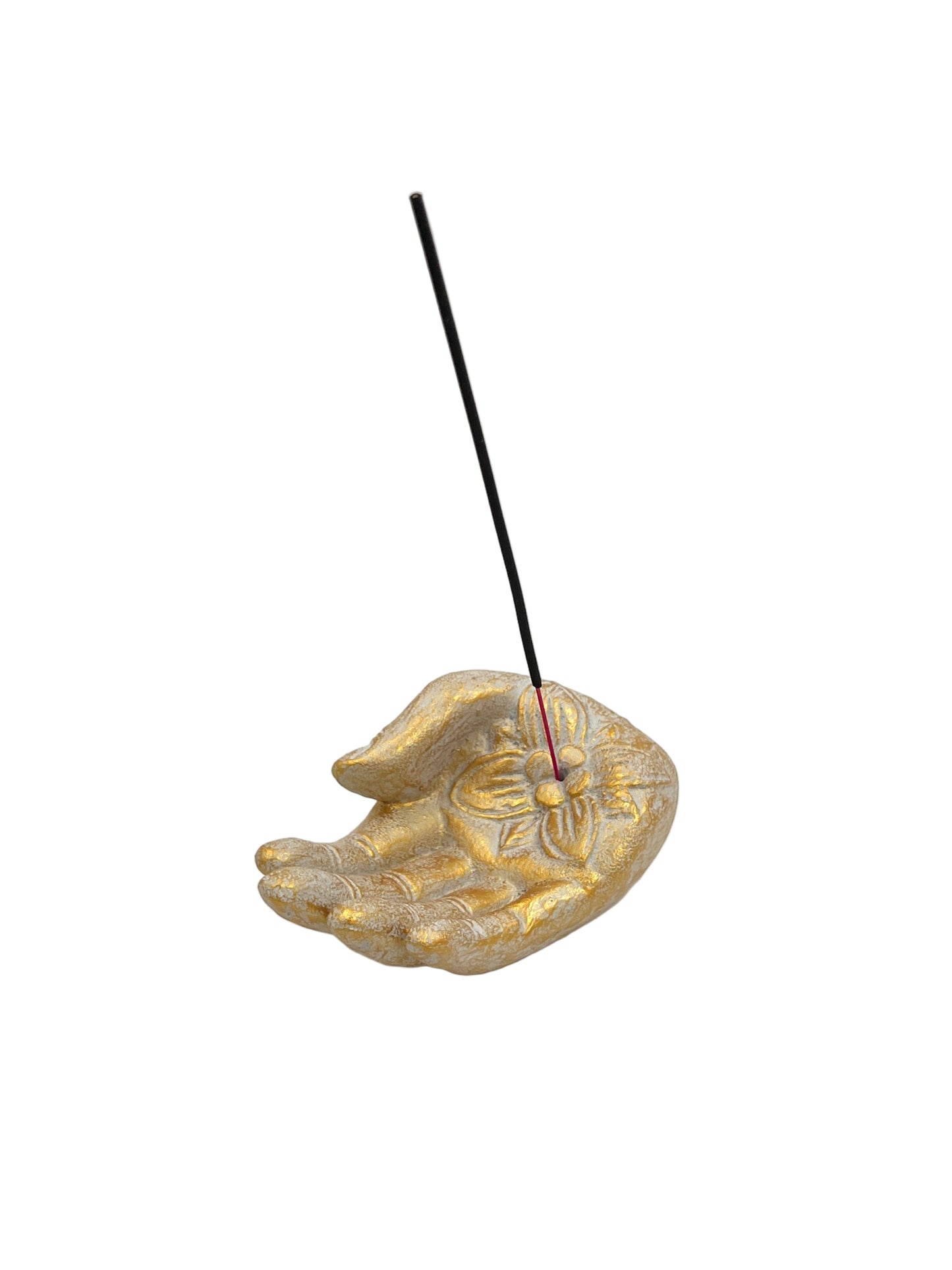 Resin Lotus Hand Incense Burner