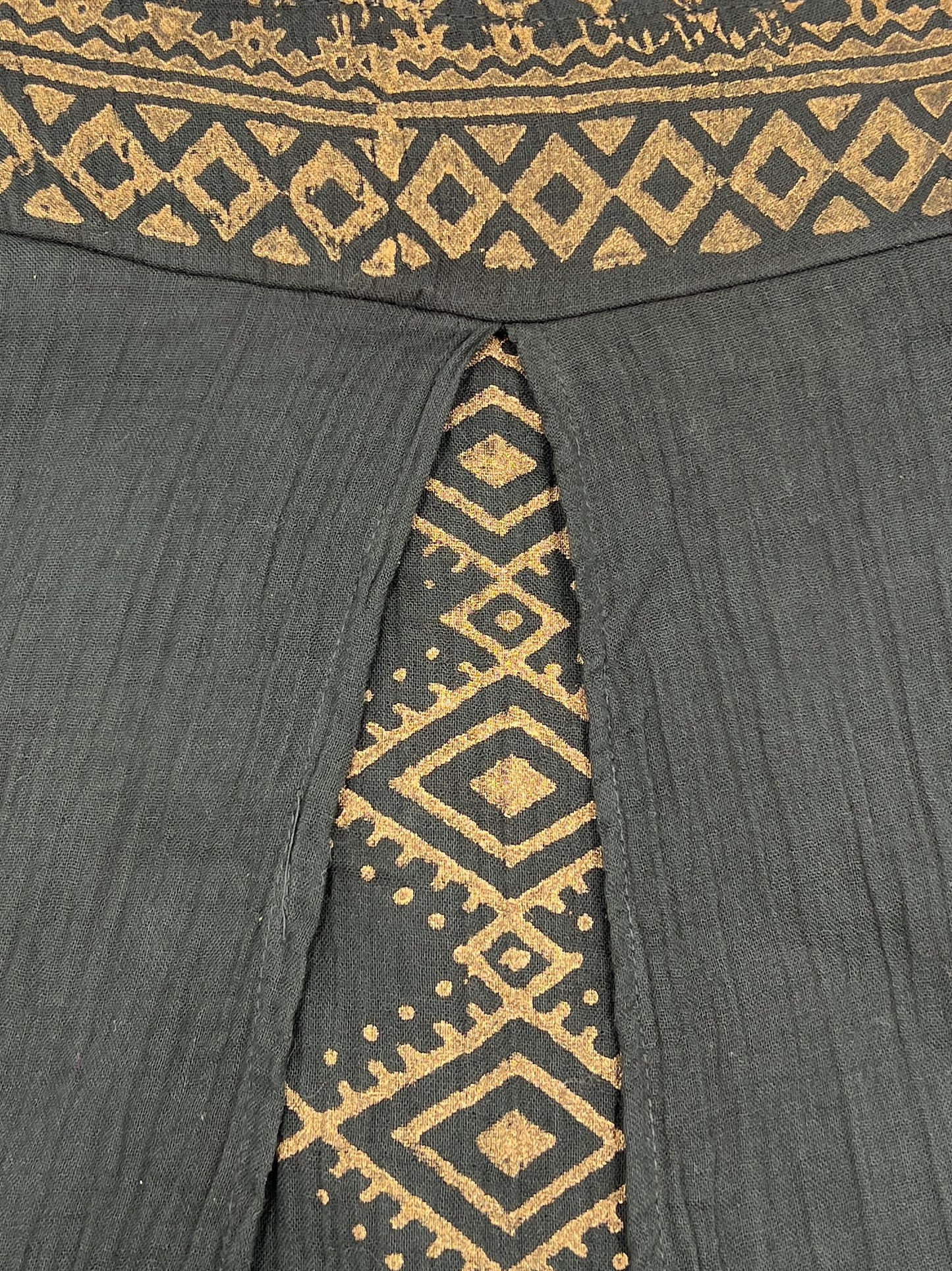 Desert Rose Block Print Open Skirt