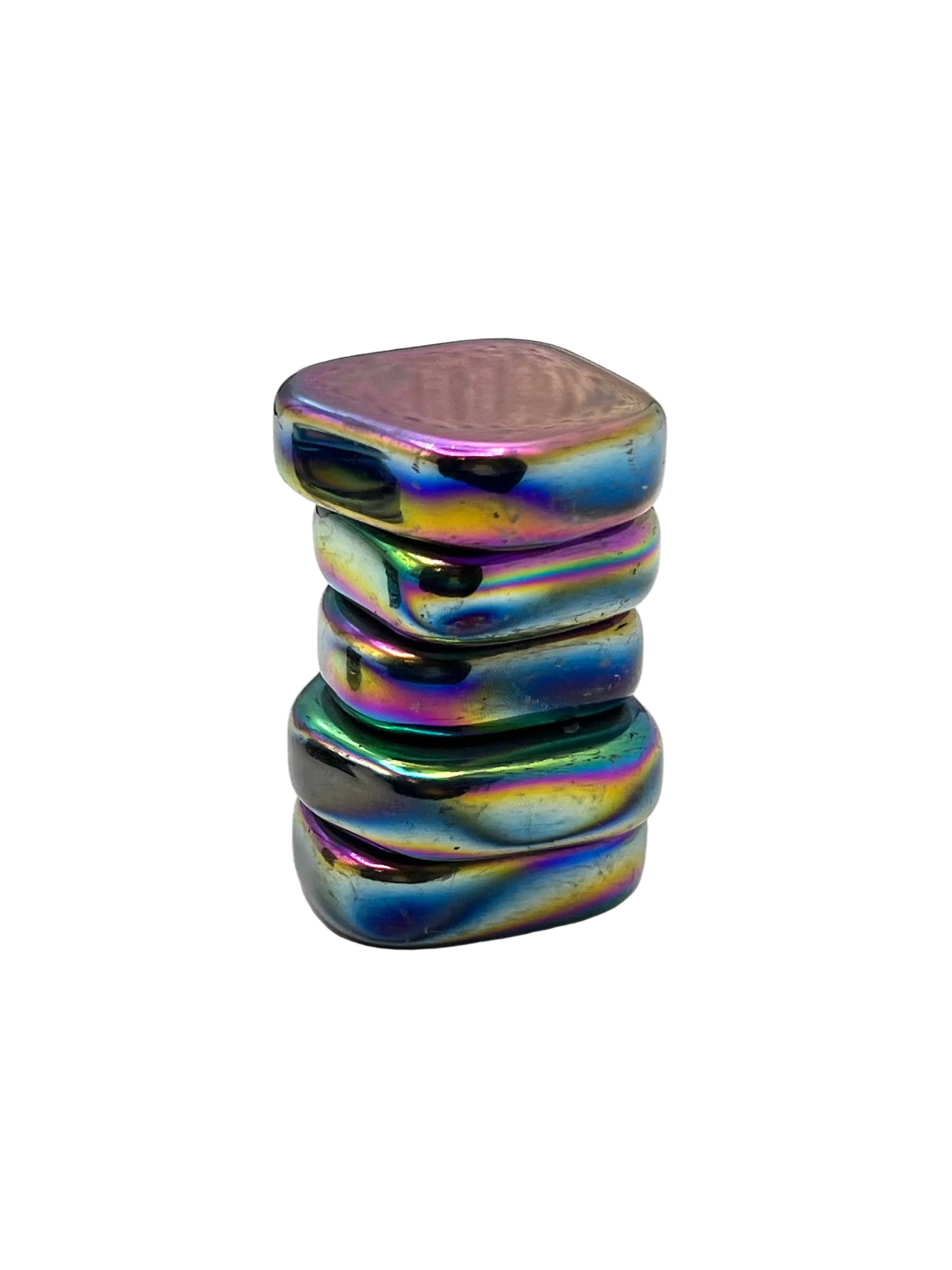 Magnetic Rainbow Hematite Coins