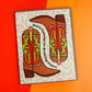 Kickass Cowboy Boot Congratulations Card