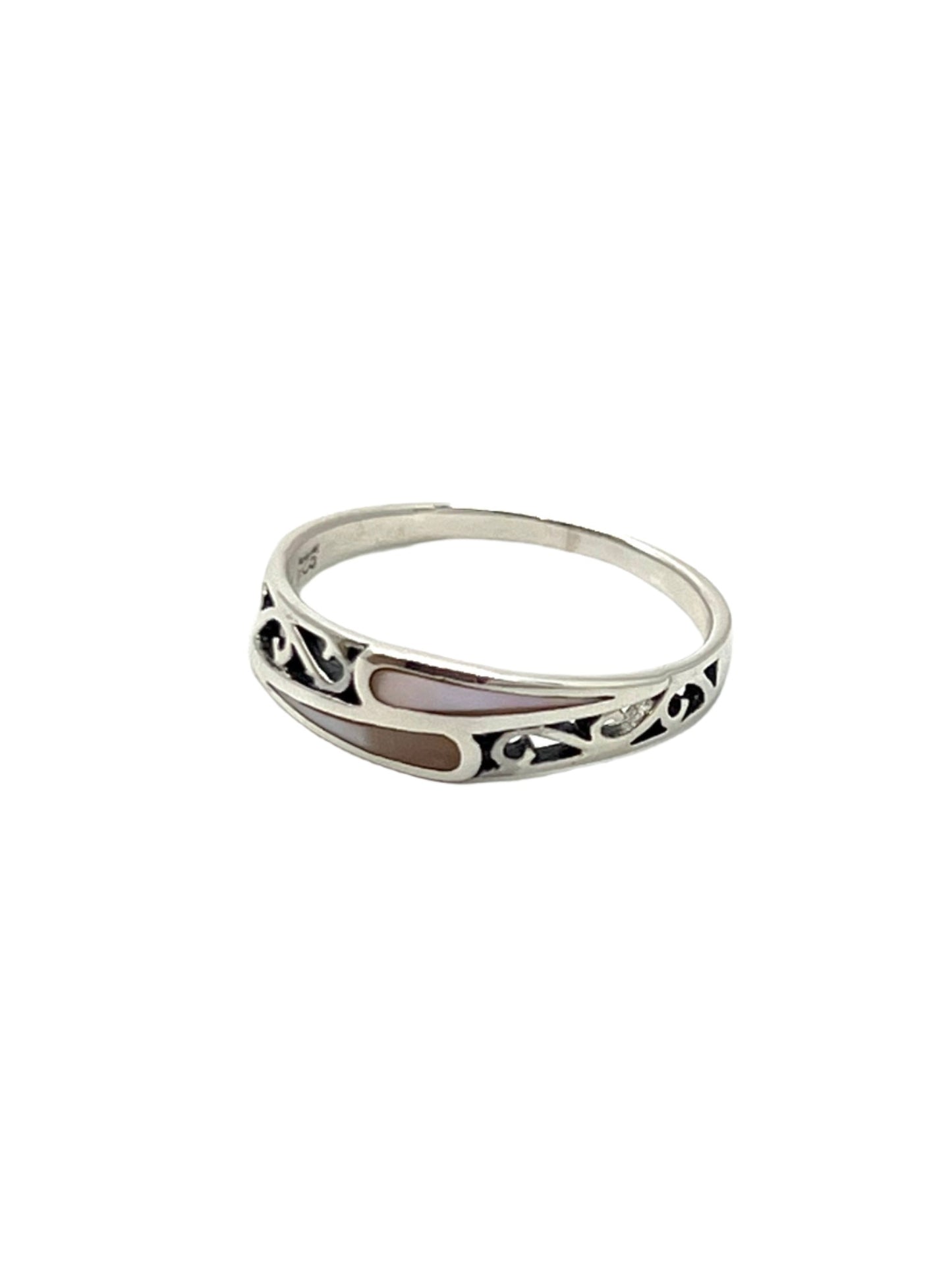 Sterling Silver Mother of Pearl Ring