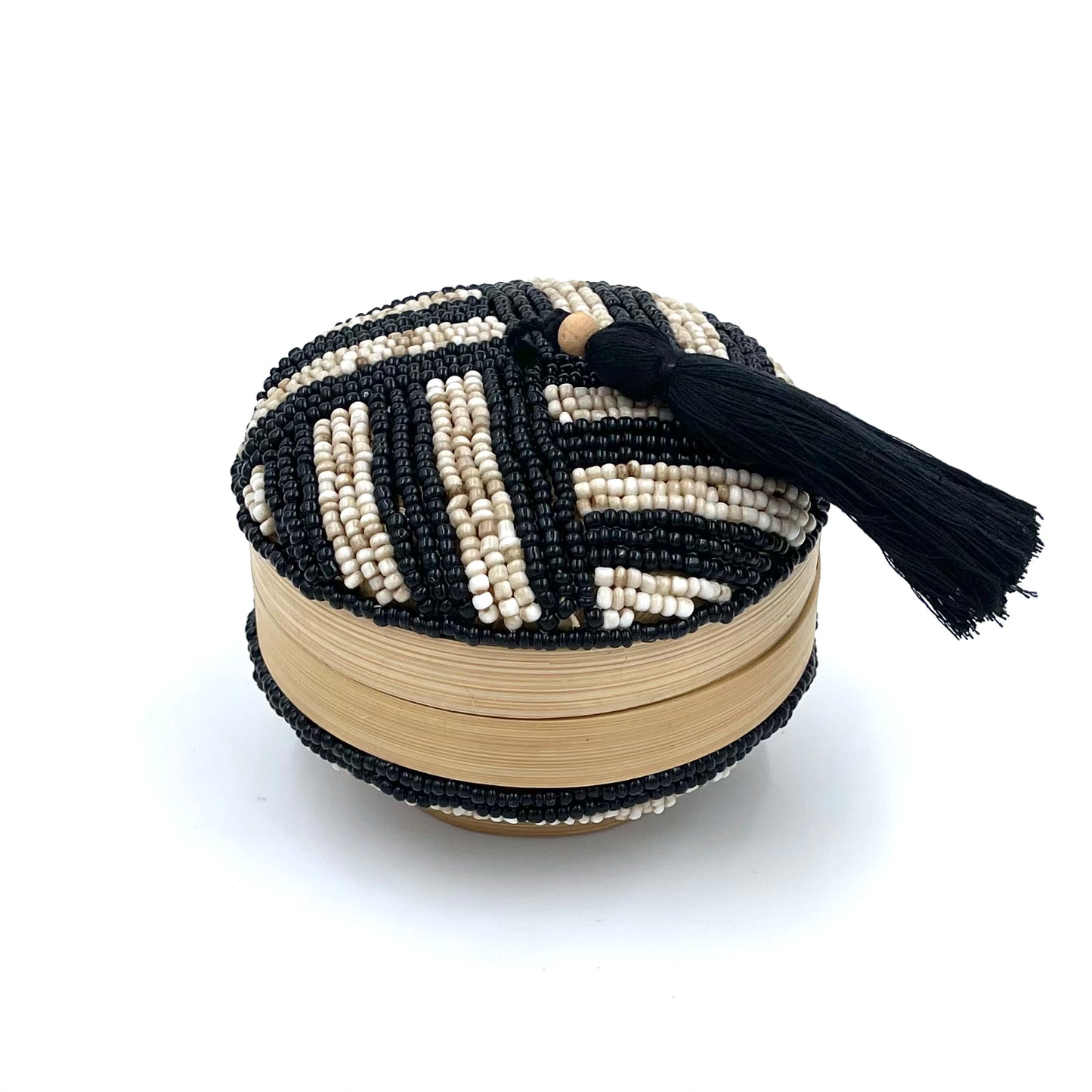 Bali Beaded Round Boxes