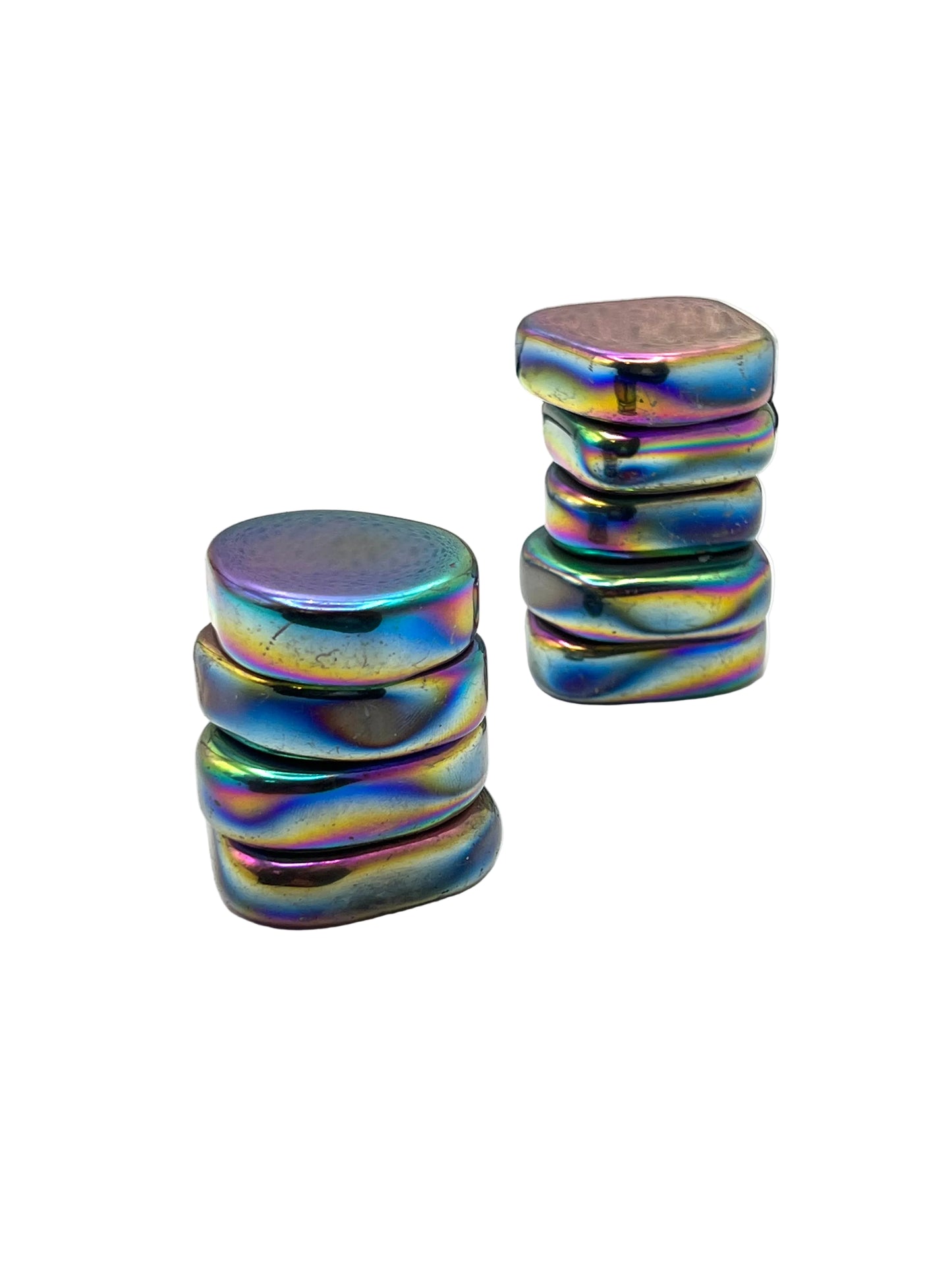 Magnetic Rainbow Hematite Coins