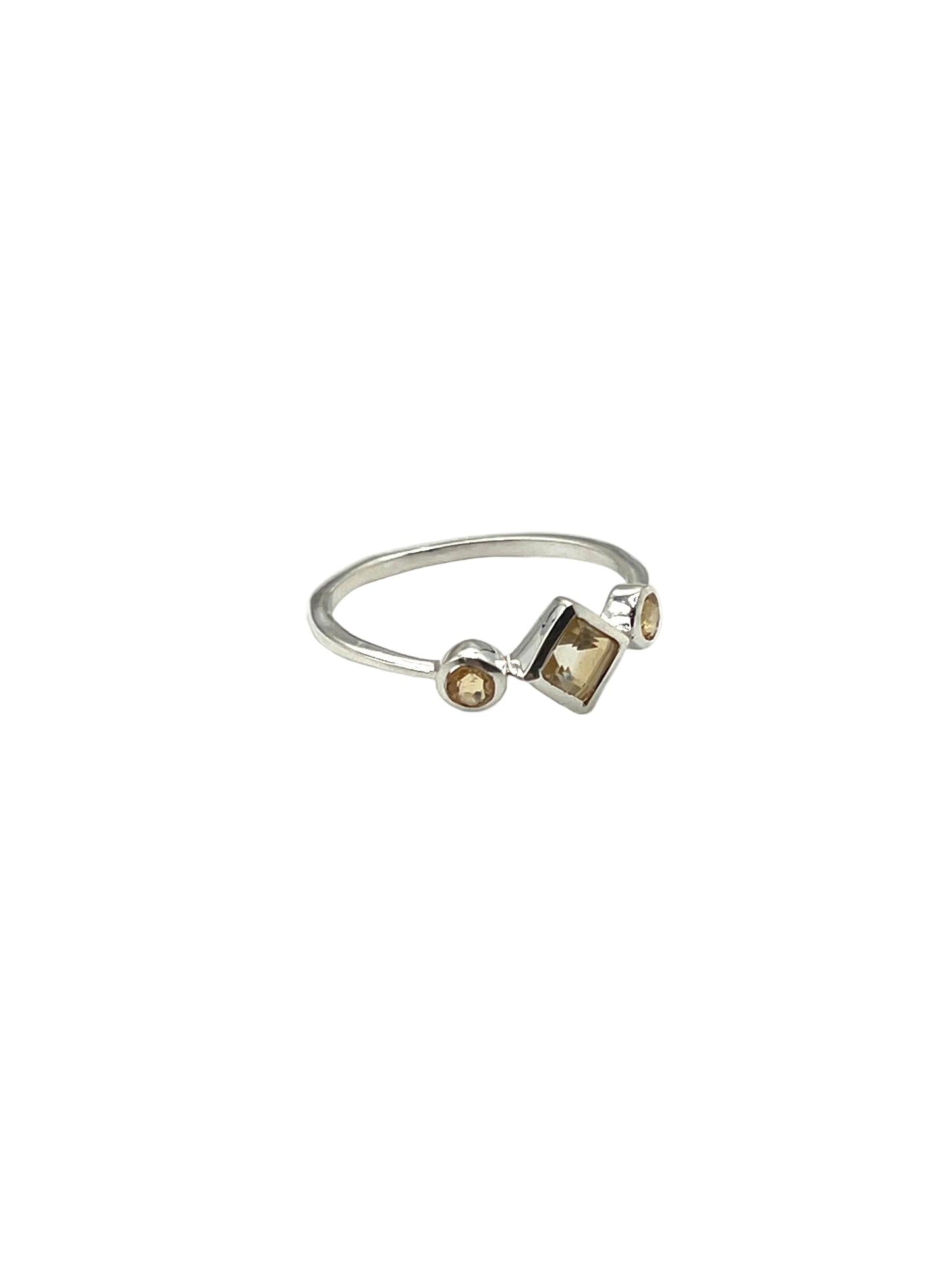 Square Gemstone Rings