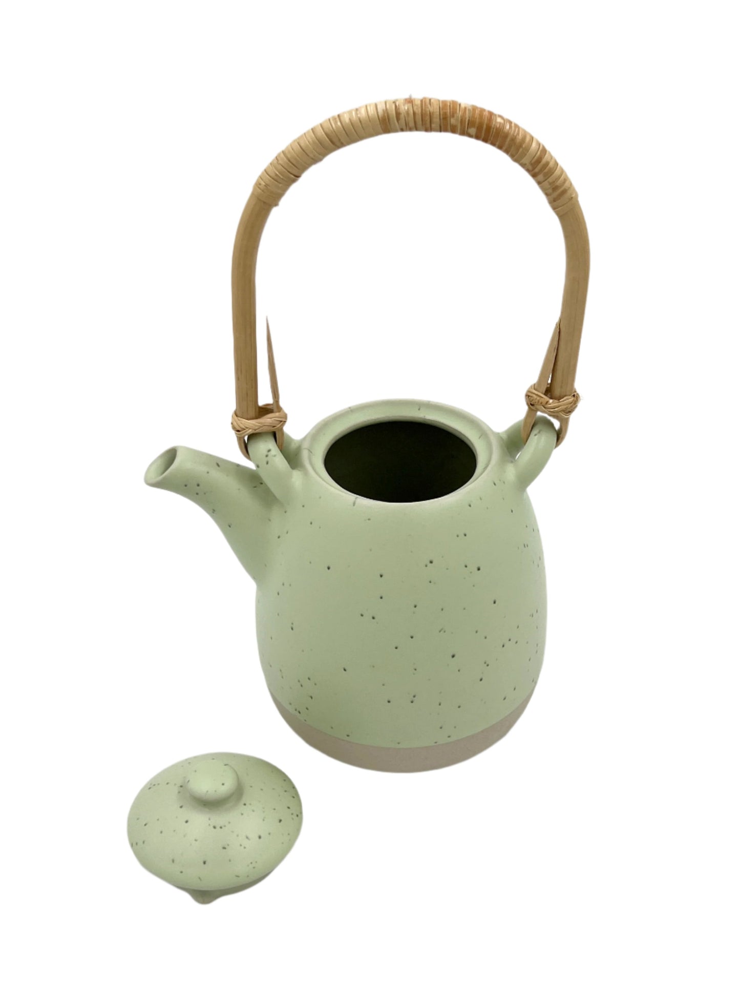 Ceramic Speckled Tea Pot Set