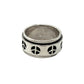 Sterling Silver Peace Spinner Ring