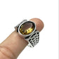 Silver Zultanite Celtic Ring