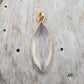 14 Karat Gold | Rose Quartz Marquise Cut Pendant