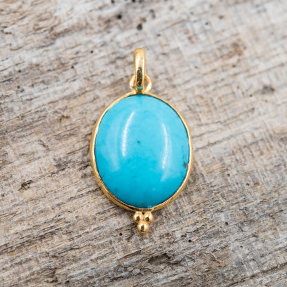 14 Karat Gold | Arizona Turquoise Pendant Collection