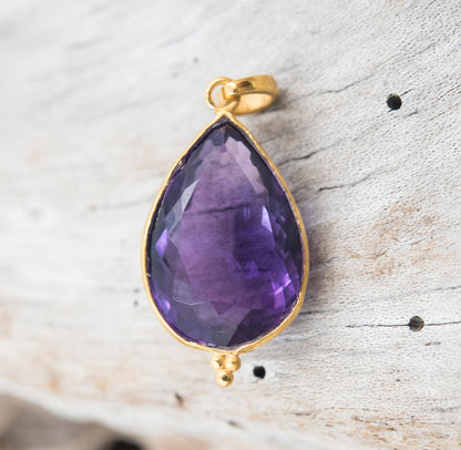 14 Karat Gold | Amethyst Pendant Collection