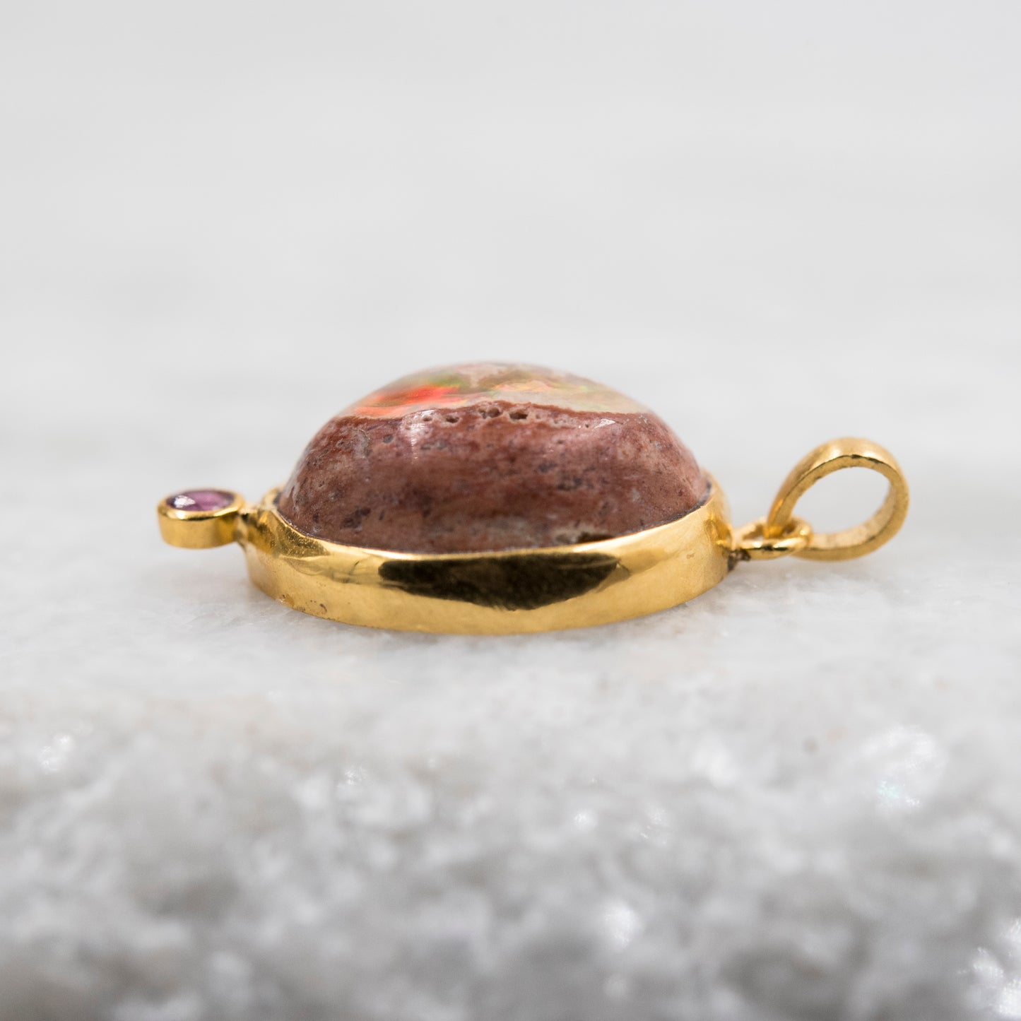 14 Karat Gold | Mexican Fire Opal Pendant Collection