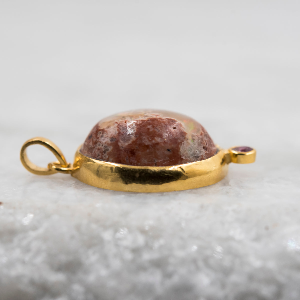 14 Karat Gold | Mexican Fire Opal Pendant Collection