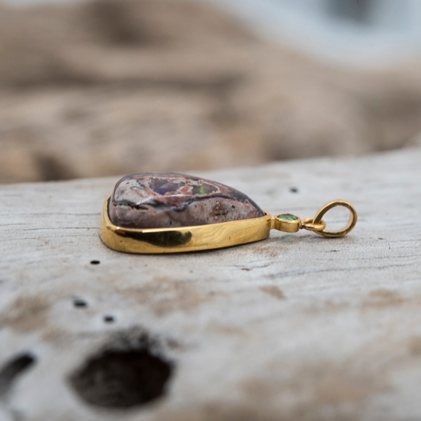 14 Karat Gold | Mexican Fire Opal Pendant Collection