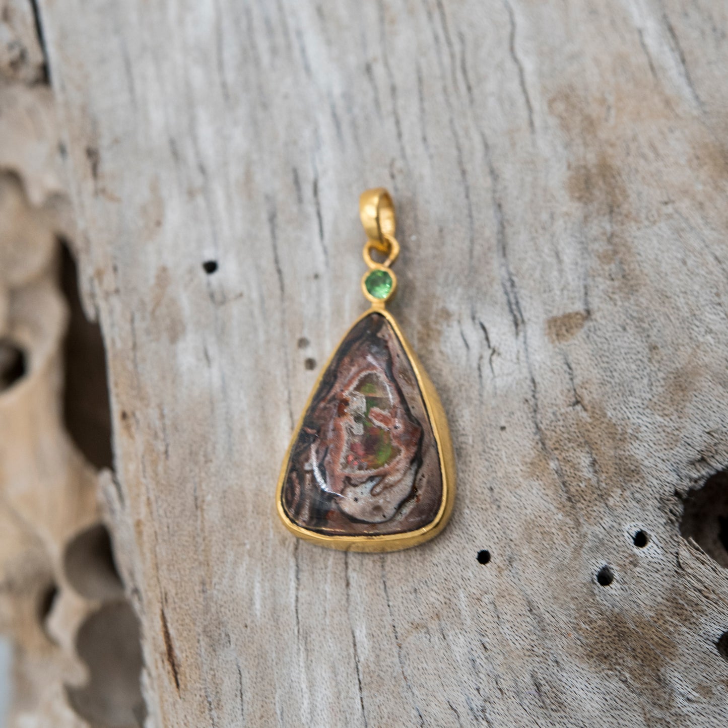 14 Karat Gold | Mexican Fire Opal Pendant Collection