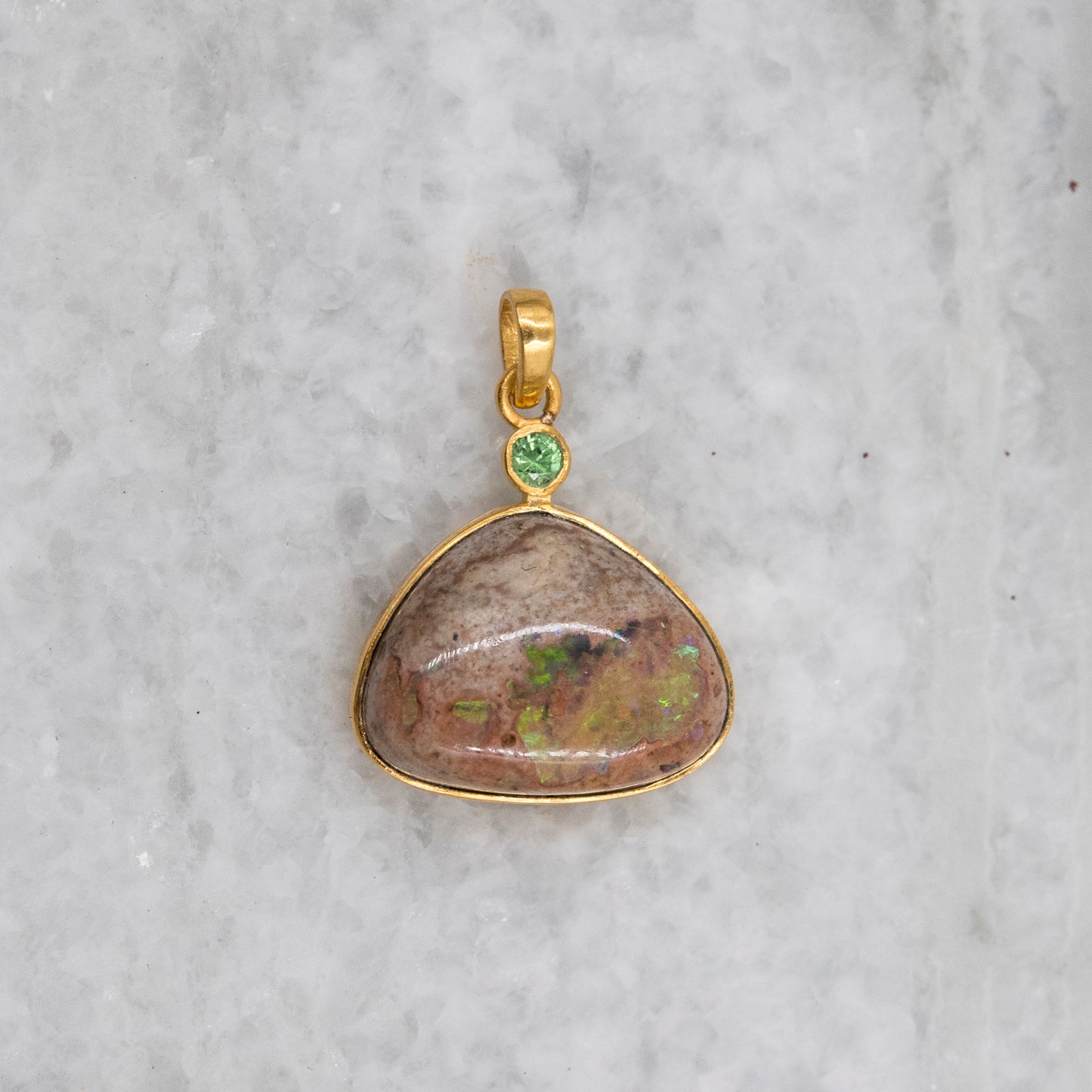 14 Karat Gold | Mexican Fire Opal Pendant Collection