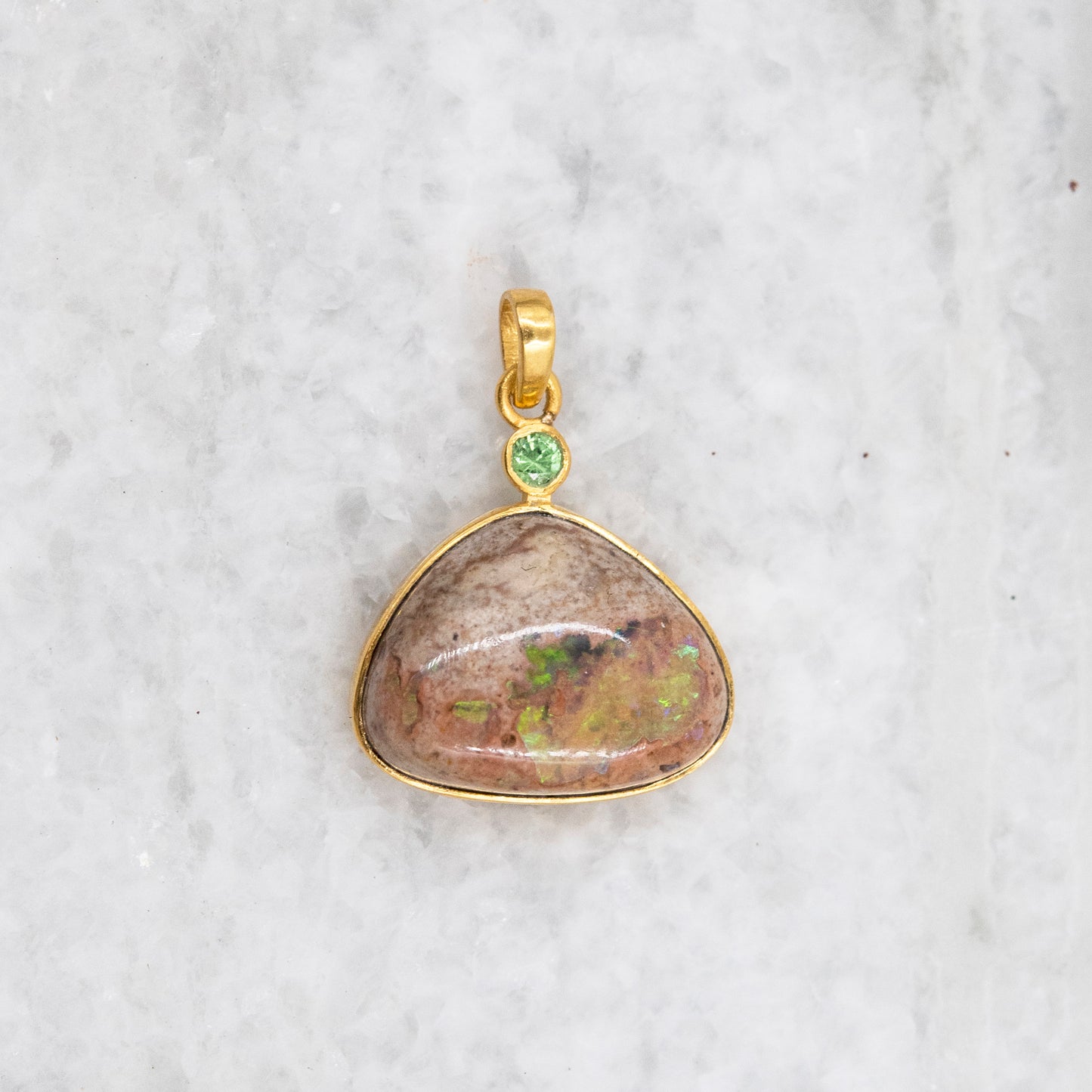 14 Karat Gold | Mexican Fire Opal Pendant Collection