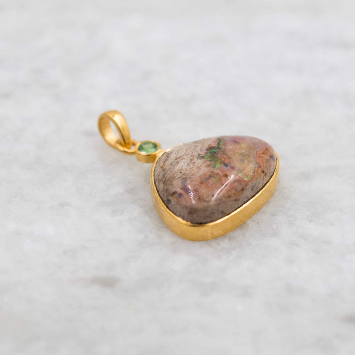 14 Karat Gold | Mexican Fire Opal Pendant Collection