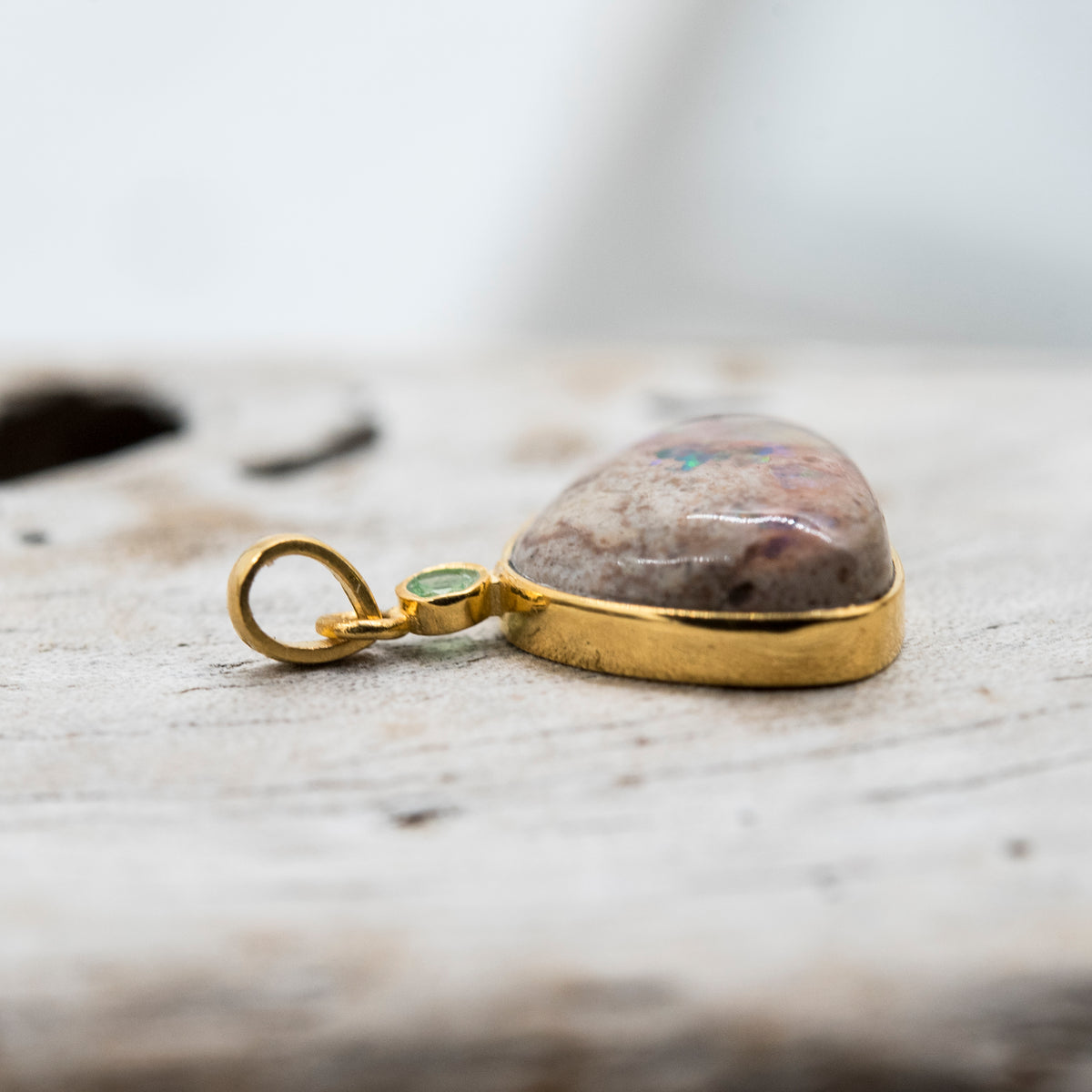 14 Karat Gold | Mexican Fire Opal Pendant Collection