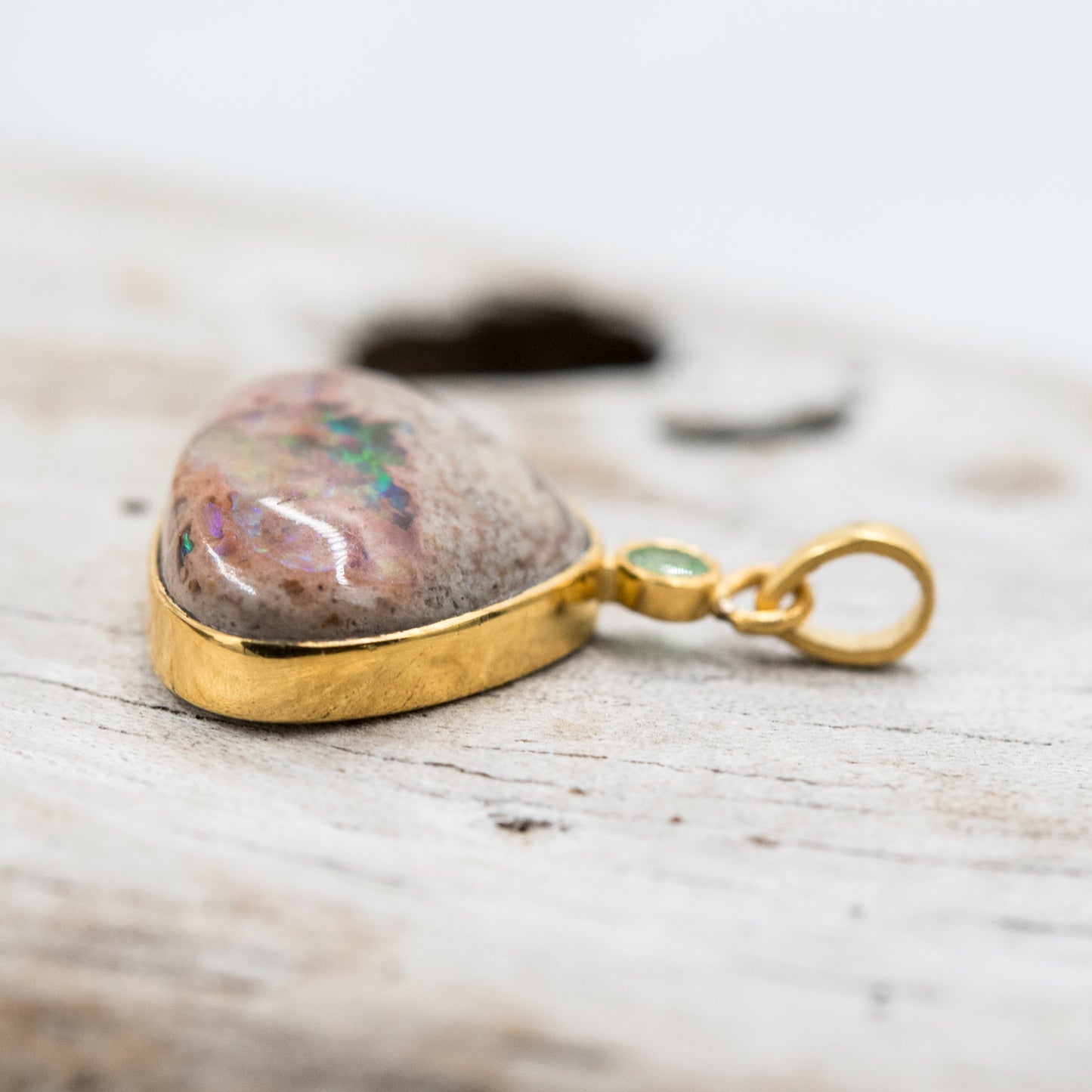 14 Karat Gold | Mexican Fire Opal Pendant Collection