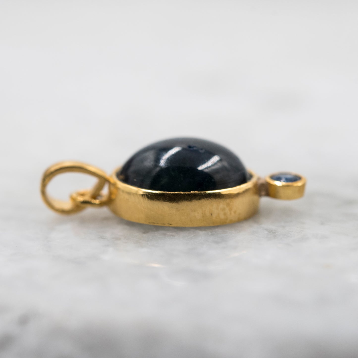 14 Karat Gold | Star Sapphire & Diamond Pendant Collection