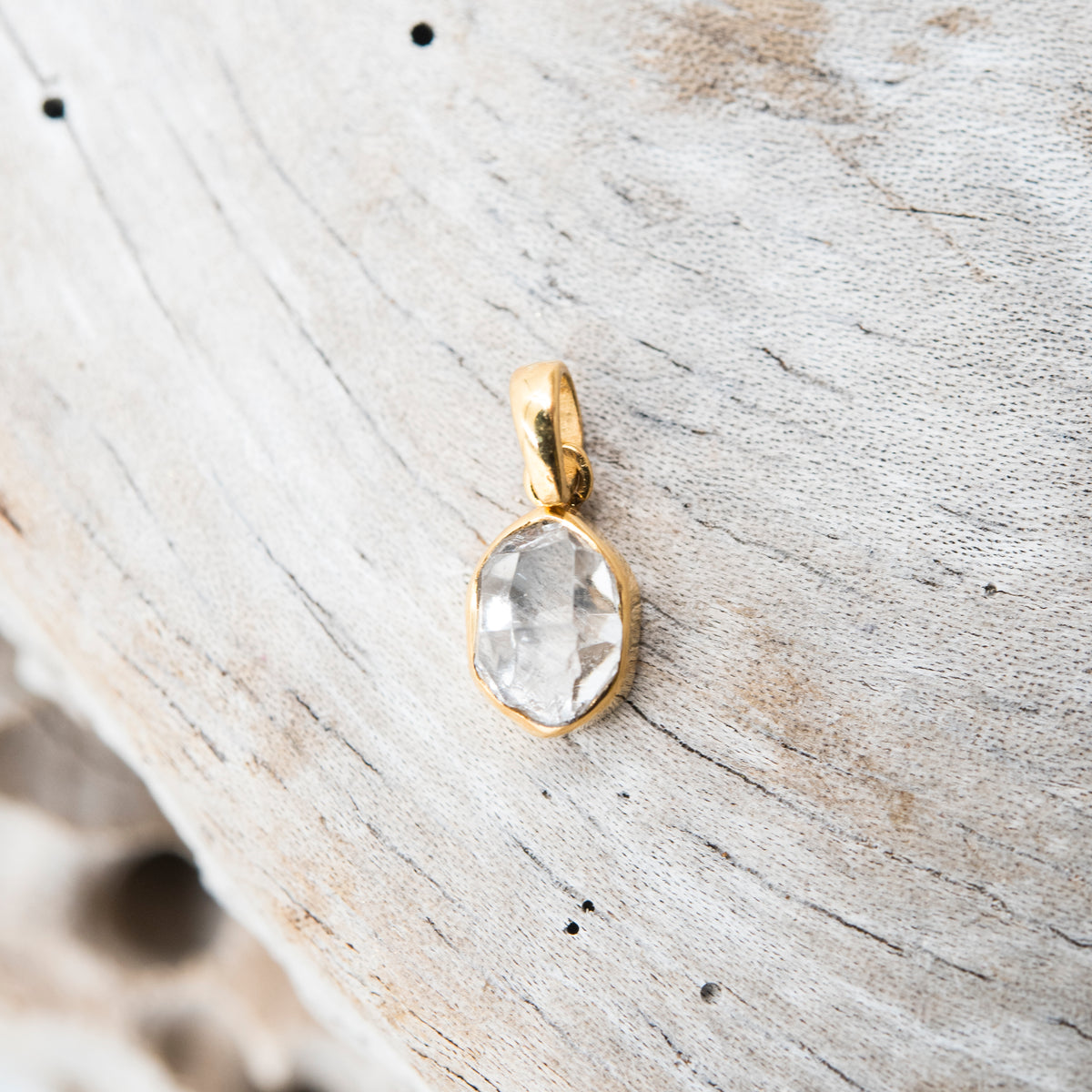 14 Karat Gold | Herkimer Diamond Pendant Collection