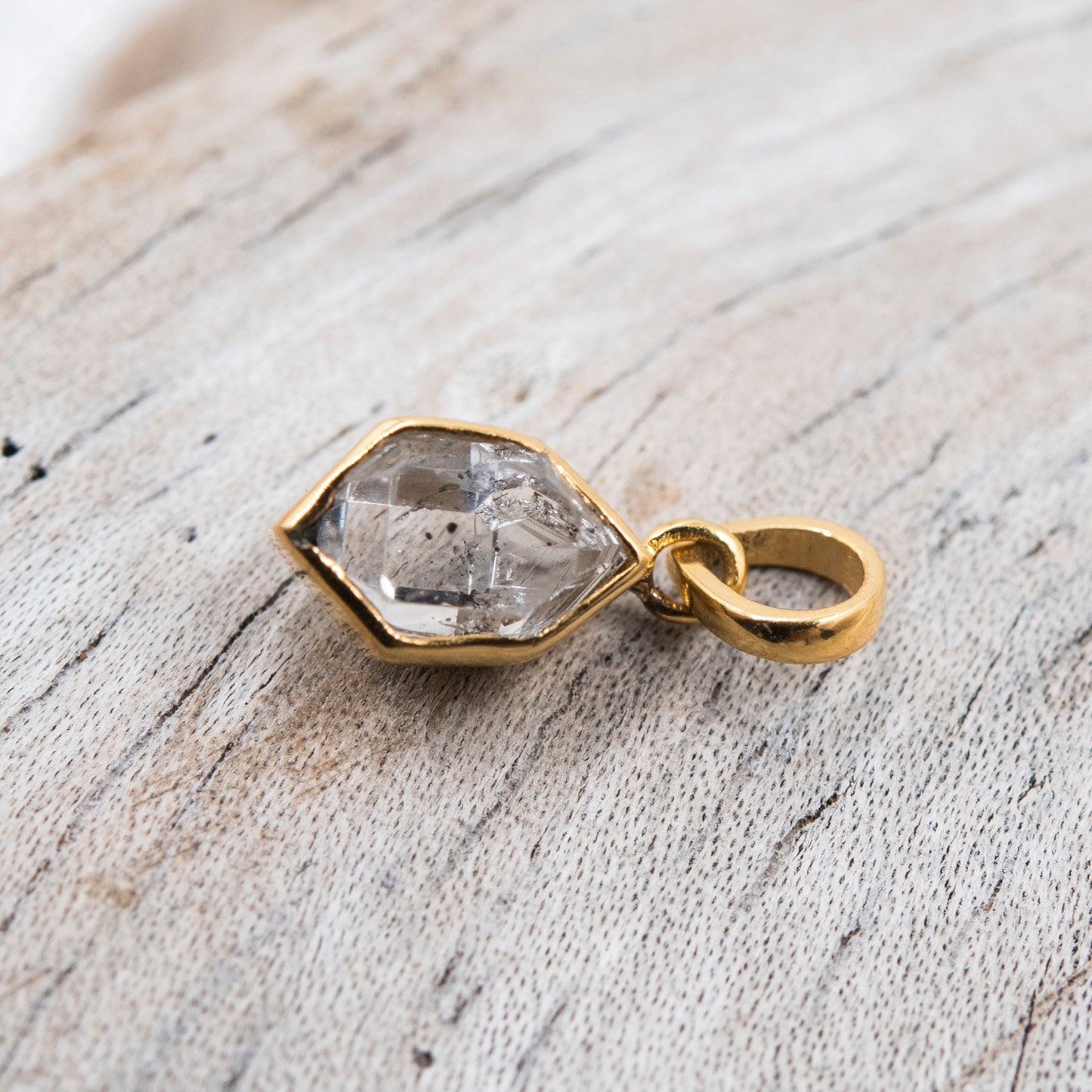 14 Karat Gold | Herkimer Diamond Pendant Collection