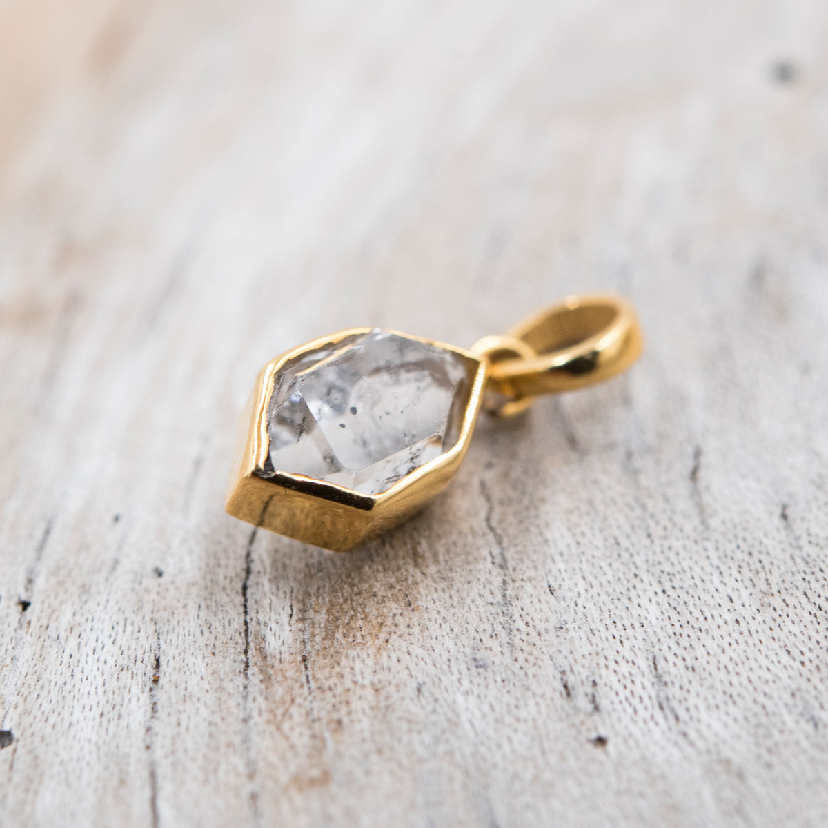 14 Karat Gold | Herkimer Diamond Pendant Collection