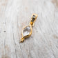 14 Karat Gold | Herkimer Diamond w/ faceted Diamonds Pendant Collection