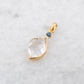 14 Karat Gold | Herkimer Diamond w/ faceted Sapphire Pendant Collection