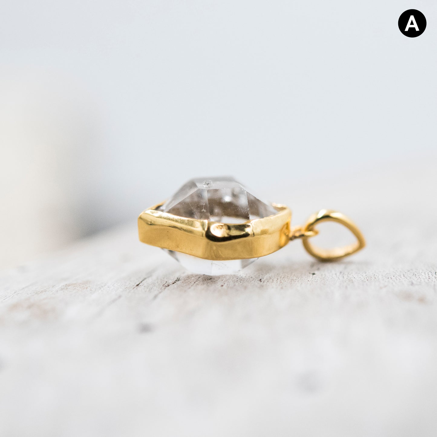 14 Karat Gold | Herkimer Diamond Pendant Collection