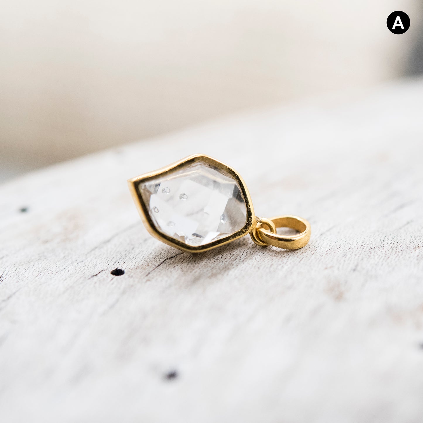 14 Karat Gold | Herkimer Diamond Pendant Collection