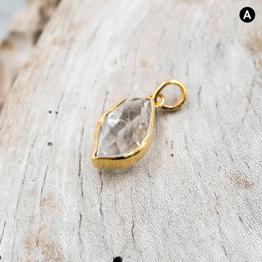 14 Karat Gold | Herkimer Diamond Pendant Collection