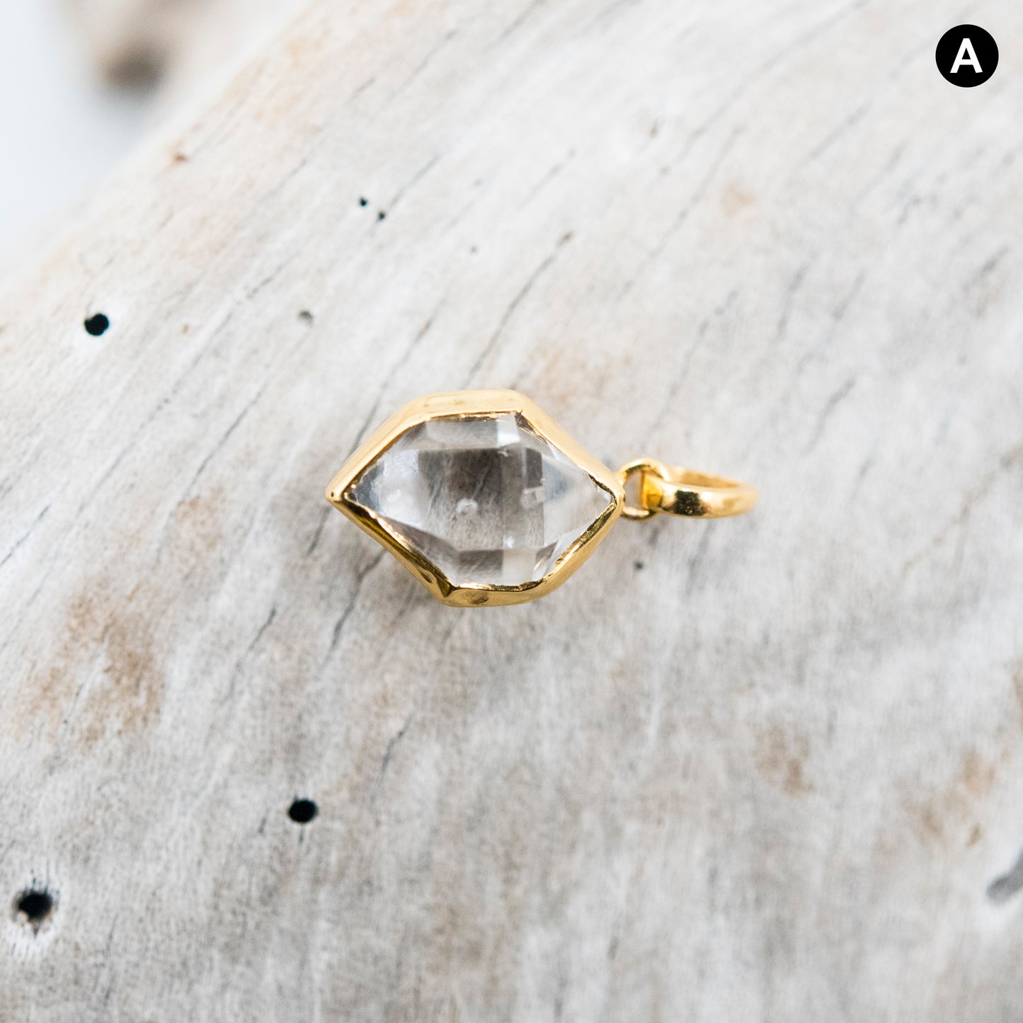 14 Karat Gold | Herkimer Diamond Pendant Collection