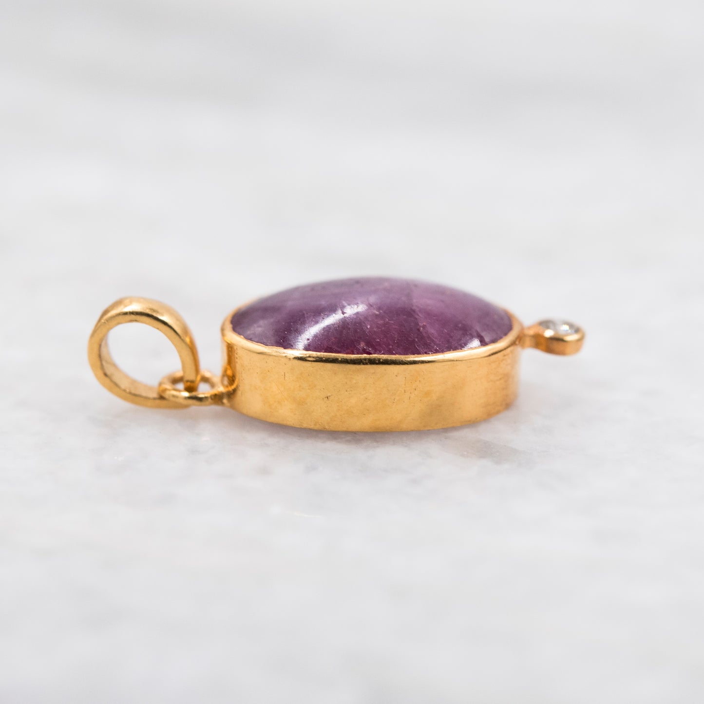 14 Karat Gold | Star Ruby & Diamond Pendant Collection