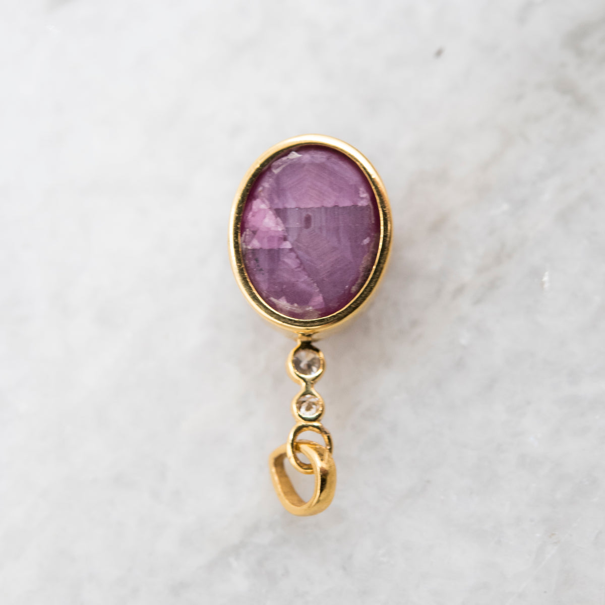 14 Karat Gold | Star Ruby & Diamond Pendant Collection